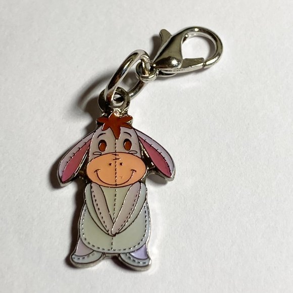 Vintage Disney Eeyore Piglet Charm Lot of 6 Charms Purse Zipper Pull Clip On - Picture 6 of 11